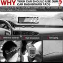 Autorder Dashboard Cover Mat for 2022-2025 Genesis GV70 Accessories Dash Cover Upgrade Velvet Dash Mat Sunshade Glare UV Rays Protector