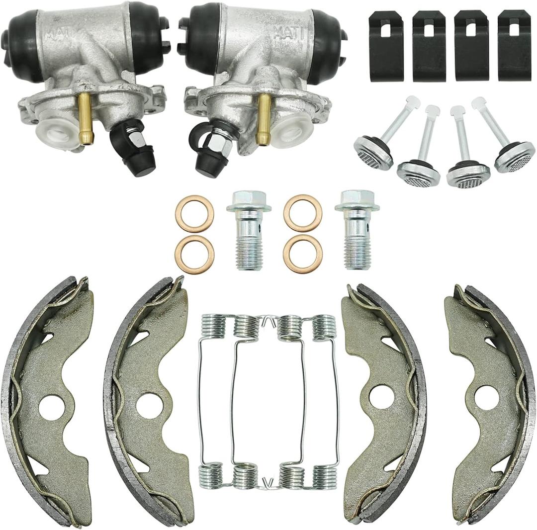 M MATI Front Brake Wheel Cylinders & Shoes for Honda FourTrax 300 TRX300 2x4 1993-2000 (Left&Right) 45370-HC4-505 45350-HC4-505 06450-HC4-900
