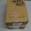 Yarra-Decor Bedside Lamp with USB A+C Port - Touch Control Table Lamp for Bedroom Wood 3 Way Dimmable Nightstand Lamp with Round Flaxen Fabric Shade for Home Office (LED Bulb Included)