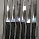 Rada Cutlery Six Utility/Steak Knives Gift Set (G206), 6-Piece Knife Set, Stainless Steel Blades, Black Handle
