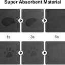 2 x Kitchen Sink Splash Guard Faucet Mat -1 PC Super Absorbent Fast Drying Mat Sink Gadgets-Splash Guard Behind Faucet Drip Catcher for Kitchen, Bathroom,Sink Mat, Dish Drying Mat, Bathroom(15" X 5.5" ) (Petals)