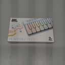 Portable Electronic Piano Keyboard 3 Different Tones Mini Light up Keys Mini Musical Instruments for Home Camping Outdoors (Blue)