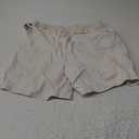 roswear Women's High Waisted Stretchy Frayed Hem Summer Denim Jean Shorts Large, White 
