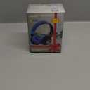 Riwbox Wireless Headphones for Kids, AB005 Kids Bluetooth Headphones V5.2 with Microphone Foldable Headset with TF Card FM Radio and LED Light Compatible for Phones PC TV (Black&Blue)