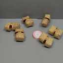 Geelin 12 Pcs Mini Flower Girl Basket Mini Woven Baskets with Handles Wood Chip Flower Fruit Picnic Holder with Pink Ribbon Chip Bucket for Wedding Party Gifts Baby Shower Birthday Party Decoration