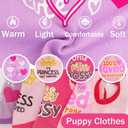 4 x 4 Pieces Puppy Clothes for Small Dogs Girl Girl Dog Clothes Cute Soft Dog Shirts Female Doggie Shirts Pet Clothing (Medium)