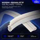 WD08X10057 Dishwasher Door Gasket Seal with Right WD8X227 & Left WD8X228 Corner Baffle Compatible With G-E Ken-more Dishwasher WD08X10014 1088473 AP3798079 EAP958908 PS958908 PS263963
