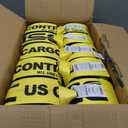 US Cargo Control 4" x 30' Winch Straps with Twisted Sewn Loops (10-Pack), 5,400 LBS Working Load Limit, Heavy Duty Flatbed Tie Downs, Yellow 4 Inch Straps for Flatbed Trailers and Trucks