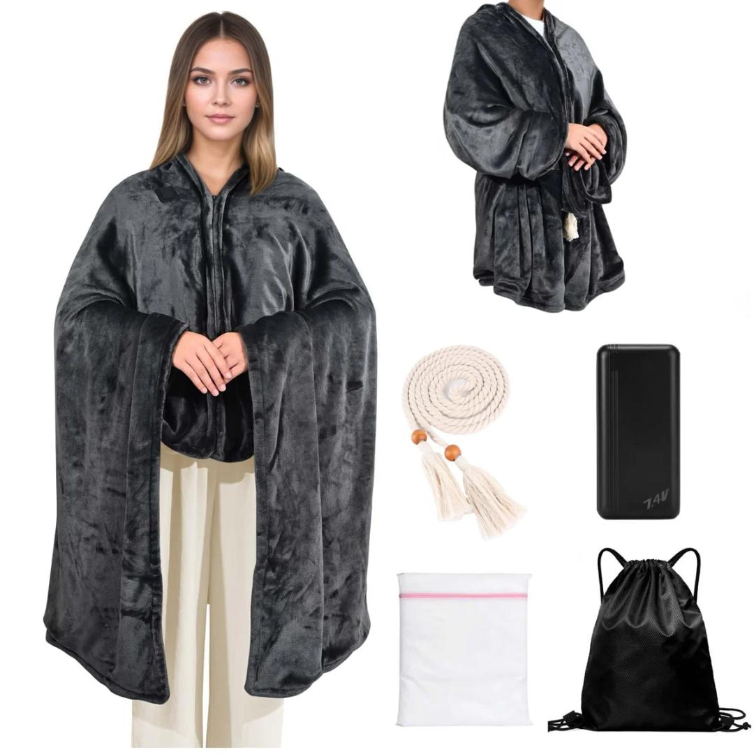 Safeeze Heated Blanket Cape with Power Bank