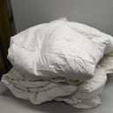 Serta Goose Feathers Down Fiber Comforter Queen Size Duvet Insert,100% Cotton,Hotel Luxury Hypoallergenic Comforter 58oz All Season Medium Warmth 90 x 90 in White