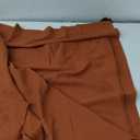 Terracotta Linen Curtains 102 Inches Long for Living Room Sliding Door 2 Panels Semi Sheer Light Filtering Farmhouse Rust Colored Red Clay Window Curtain Drape 102 Inch Length for Dining Bedroom