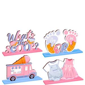 4Pcs Football Party Decorations 2025 Wooden Table Centerpieces, Sport Theme Football Table Decorations Touch Down Game Time Tiered Tray Decor for Sports Game Day Home Decor