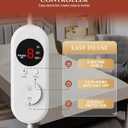 Heated Mattress Pad - Full Size(54"x75"),Electric Bed Pad,Bed Warmer,One Zone Control,8 Heat Settings,10 Hour Auto Off,Overheat Protection,Thick Underblanket Sheet,Machine Washable,Ivory