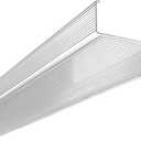KastLite DSB48 2 Bulb Wraparound Ceiling Light Lithonia Lens Replacement, 48" Prismatic Acrylic Overhead LED/Fluorescent Lamp Fixture Cover - 4' Flat Kitchen Garage Office & Classroom Lights Diffuser
