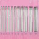 Aelike 55pcs Double Pointed Knitting Needles, 11 Sizes Stainless Steel Metal Short Knitting Needles Set, Straight & Double Pointed Knitting Needle Sets 2mm to 6mm