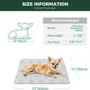 FXW Washable Pee Pads for Dogs, Leak-Proof & Non-Slip, Specifically Designed for 18inch Cages, 11" x 17" Rectangle, Khaki, 2 Packs