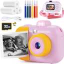 Kids Camera Instant Print  Christmas Birthday Gifts for Girls Boys Age 312, 1080P Video Digital Camera with 3 Rolls Printing Paper, Toddler Travel Toy Camera for 4 5 6 7 8 9 10 11 Year Old  Green