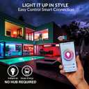 Himalayan Glow Color Changing LED Light Bulb, RGB Lights & Dimmable, WiFi Control Multicolor Bulb,Best for Home Dcor, Compatible with Alexa, Google Home & Mobile App, 4 Count