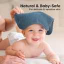 6-Pack Baby Washcloths Soft Absorbent Viscose from Bamboo Washcloths for Face, Body, Baby Towels for Newborn, Kids, Toddlers, Infant, Gentle on Sensitive Skin, 10x10 Reusable Face Towels (Navy Blue)