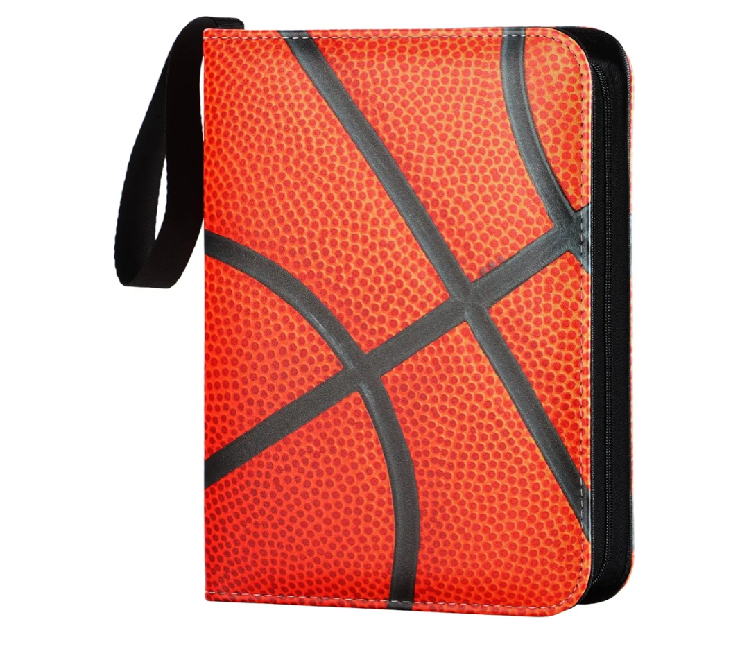 Basketball Card Binder 4 Pocket - Holds 400 Cards, Fits for Basketball Cards 2025 Collection