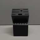 RedCall Universal Knife Block Holder,Large Wood Bamboo Knife Block without Knives,14 Slot Universal Knife Holder Countertop,Butcher Block Knife Storage Organizer for Kitchen (Black)