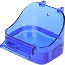 YJJKJ Pet Bird Bath Box, Bird Caged Parrot Bathing Tub, Bird Cage Accessory Bathing Tub Bath for Small Brids Parakeet Canary Budgerigar Lovebirds (Random Color)