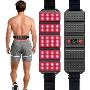 Red Light Therapy Belt, LED 660nm & 850nm Near Infrared Light for Muscle Recovery, Pain Relief, Wearable Wrap Inflammation, Joint Health & Mobility - Portable & Hands-Free (Plus)