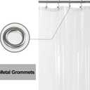 Barossa Design X-Long Shower Curtain Liner with 6 Magnets - 72" x 92", Waterproof PEVA Shower Liner for Bathroom, PVC Free, Metal Grommets - Clear, 72X92
