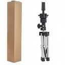 Yiifiulyn Mannequin Head Stand, Mini Tripod Stand for Hairdresser Practice Hair Styling, Lightweight Protable Movable Metal Tripod Stand for Wigs Display (Silvery)