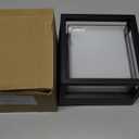 Outdoor Ceiling Porch Light LED Flush Mount for Wall or Ceiling, Square Exterior Wall Lamp for Patio Balcony Terrace, 3000K Warm Color, 125w Equivalent, Black, Wet Location, Small 6.3"x6.3"x4.3"