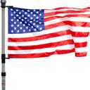 Telescoping Aluminum Portable Flagpole, Flagpole-To-Go 9' Portable Flagpole