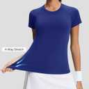 Stelle Women Seamless Workout Shirts Short Sleeve Athletic Top Yoga Gym Running T-Shirts