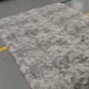 8x10 Ft Extra Large Shag Rugs for Living Room, Tie Dyed Ultra Soft Fluffy Furry Area Rugs for Bedroom Indoor Floor, Aesthetic Carpet for Kids Home Decor (Grey)