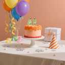2 x 47 & 74 Birthday Candle, 47th & 74th Cake Candles, Number 47 & 74 Birthday Candles for Cake Topper Decoration, Green
