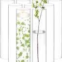 12 Pack Glass Cylinder Vases for Flower 16 Inch Tall Clear Centerpieces Bulk Vase Hurricane Floating Candle Holder for Table Home Decoration Wedding Holiday Floral Shelf Party Dining Decor