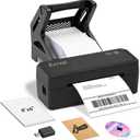 Bluetooth Thermal Label Printer with Stand, Wireless 4x6 Shipping Label Printer for Small Business, Support iPhone, Android Windows & Mac, Widely Used for USPS Amazon Etsy Shopify (Black)