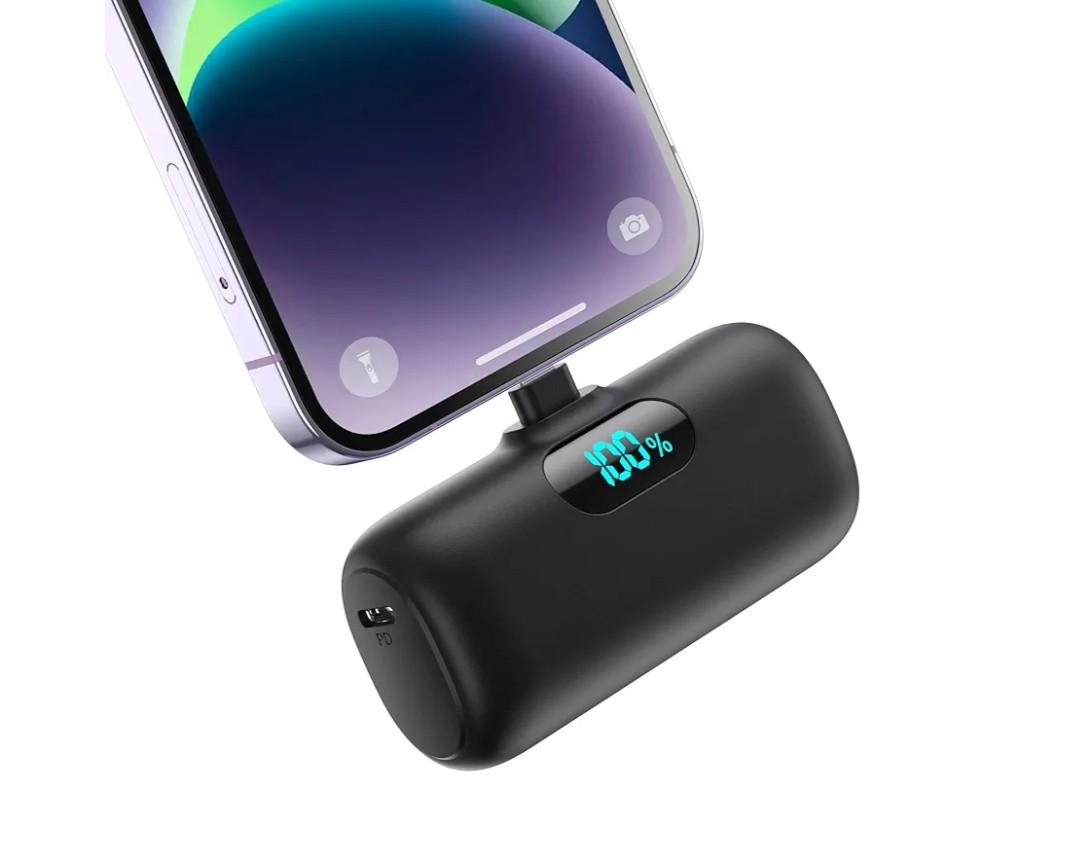 Small Portable Charger for iPhone,Upgraded 5000mAh PD Fast Charging Power Bank,Mini Battery Pack Backup Charger Compatible with iPhone 14/14 Pro Max/13/13 Pro/12 Pro/11/XS/XR/X/8/7/6 etc-Black 2p