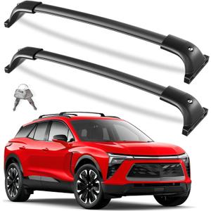 KINGGERI 300lbs Lockable Roof Rack Cross Bars Compatible with Chevy Chevrolet Blazer EV 2024 2025 2026, Heavy Duty All Aluminum Crossbars Rooftop Cargo Basket Luggage Kayak Canoe Snowboard Bike, Compatible with Blazer EV RS AWD 2024 2025 2026