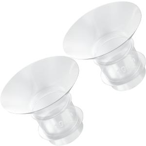 2PCS Flange Insert 19mm Compatible with Medela/Spectra/Willow/TSRETE/Momcozy S9/S12/S9Pro/S12Pro Breastpump 24mm Shields, Reduce 24mm Nipple Tunnel Down to Correct Size, Pump Parts Replace