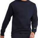 Champion Men's Crewneck, Powerblend Fleece Sweatshirt, Crewneck Sweatshirts (Reg. Or Big & Tall) (X-Large, Navy C Logo)