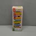 Nene Toys Wooden Tumble Tower Game with Animals & Colors, 4in1 Educational Family Board Game for Kids Ages 39, Creativity & Cognitive Skills Booster  Gift for Boys Girls 3+ Years