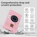 Silicone Case for kodak pixpro C1 Digital Camera with 2PCS Screen Protector and Lanyard - (Pink)