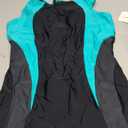 CharmLeaks Women Boyleg One Piece Athletic Swimwear Scoop Neck Racer Back Swimsuits Unitard Aqua Black XL