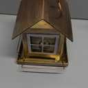 Bird Feeders, Heavy Duty Metal Bird Feeder for Outdoors Hanging, Weatherproof Large Capacity Wild Birdfeeder for Outside Garden Yard, Country House Shape