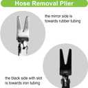 Toolwiz Automobile Hose Removal Pliers, Auto Fuel, and Vacuum Line Tube Hose Remover Pliers, Separator Tools Pipe Repairing Tool for Marine, Oil, Hosepipes Vehicle