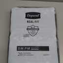 Depend Real Fit Incontinence Briefs for Men, Maximum Absorbency, S/M, Grey (28 Count)