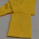 sancua Round Tablecloth - 60 Inch - Water Resistant Spill Proof Washable Polyester Table Cloth Decorative Fabric Table Cover for Dining Tables, Buffet Parties and Camping, Yellow 2Pack