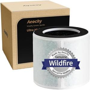 AEOCKY 5-in-1 Air Purifier Filter for Aeocky Pandora with Washable Pre-Filter, Special for Wildfire Smoke particles, 1 Pack