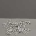 Happy 50th Birthday Neon Sign For Birthday Party16.5"*10.5" Neon Happy Birthday Led Neon Light For Party Backdrop Wall Decor With Dimmable Switch Birthday Light Up Sign Birthday Gift