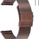 EACHE Stainless Steel Mesh Watch Band for Men Women, Quick Release Mesh Watch Straps 12mm 14mm 16mm 18mm 20mm 22mm (Mystic Bronze)